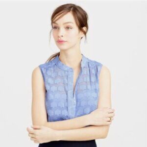J. Crew Sleeveless Silk Blouse
